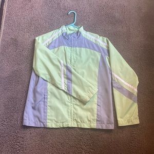 Studio works safety green water proof zip jacket